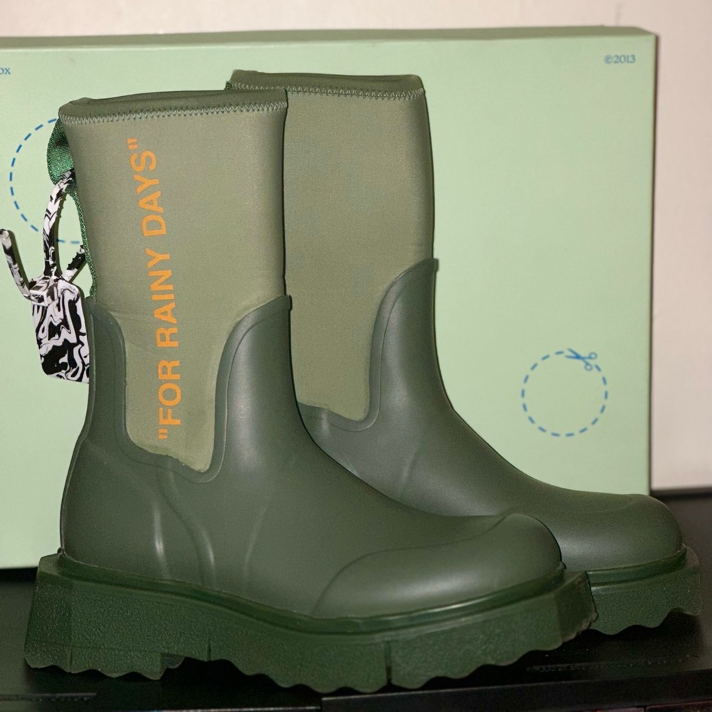 Off-White Rain Boots